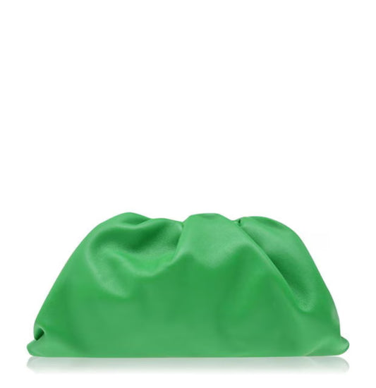 Bottega Veneta Green Leather Parakeet Pouch