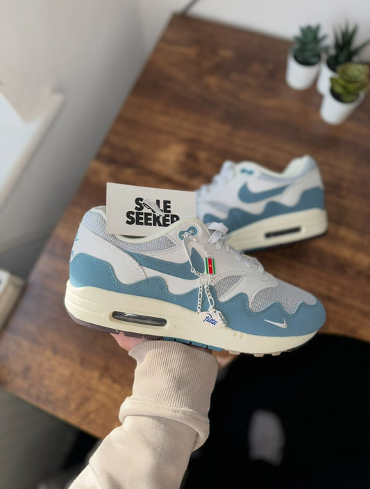 NIKE AIR MAX 1 PATTA WAVES NOISE AQUA - UK 7.5