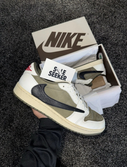 Nike Air Jordan 1 Low x Travis Scott Medium Olive - UK 10.5