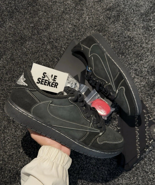 Nike Air Jordan 1 Low x Travis Scott Phantom Black - UK 11