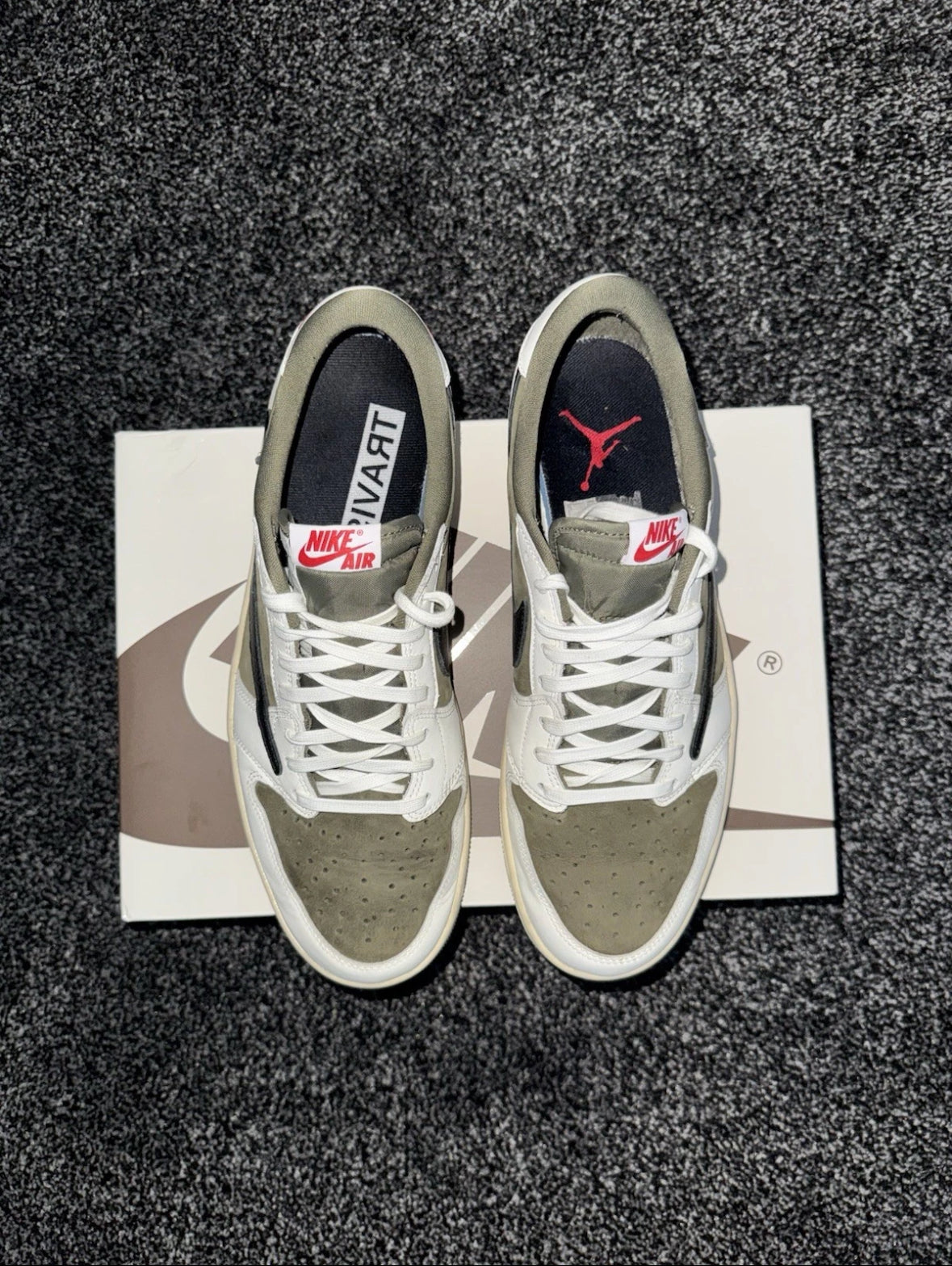 Nike Air Jordan 1 Low x Travis Scott Medium Olive - UK 10.5