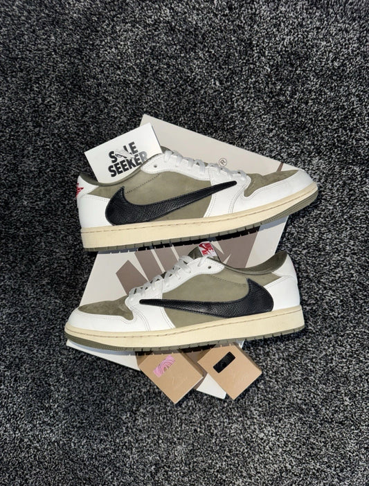 Nike Air Jordan 1 Low x Travis Scott Medium Olive - UK 10.5