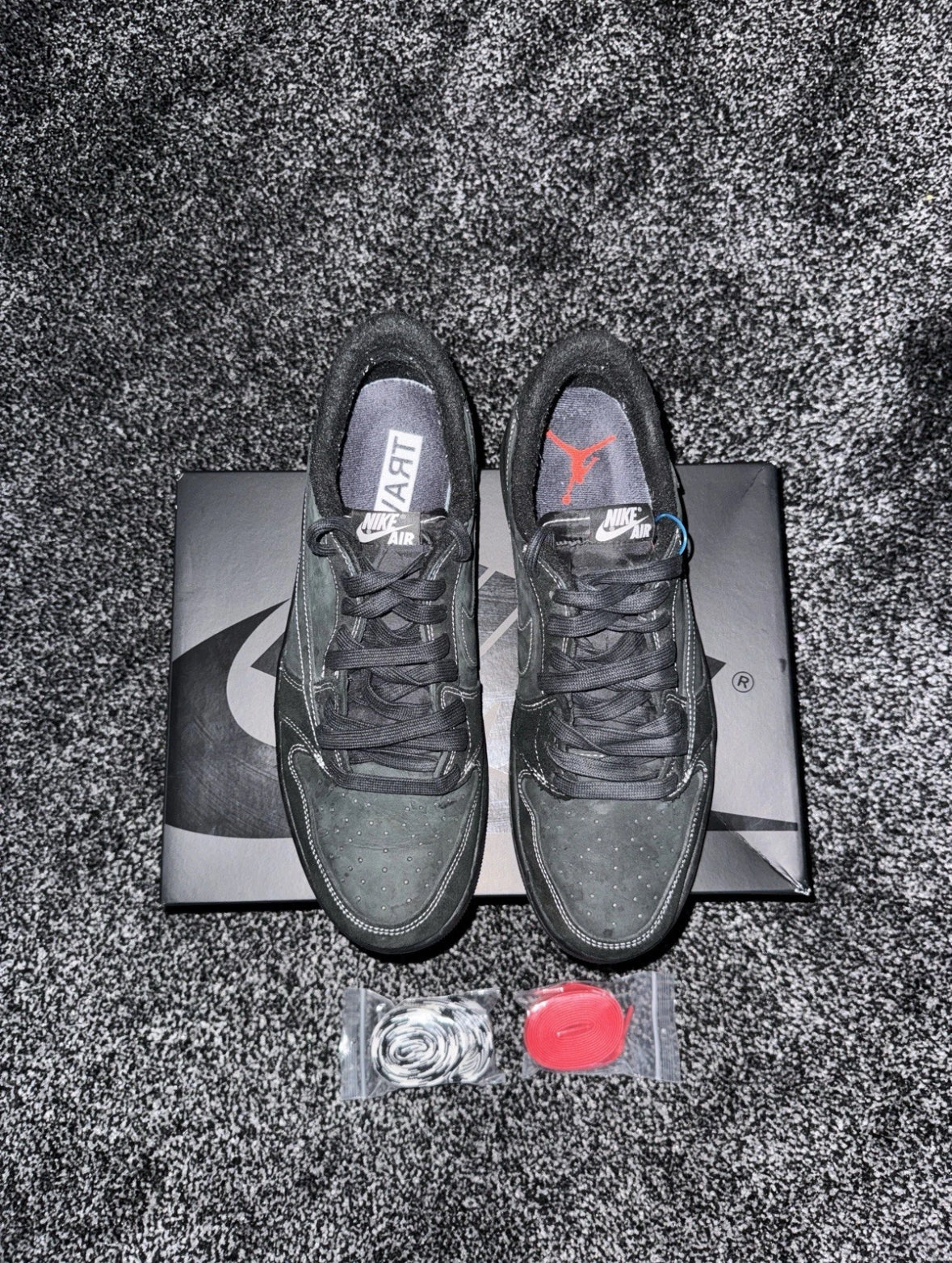 Nike Air Jordan 1 Low x Travis Scott Phantom Black - UK 11